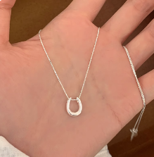 蓝桉与鸟S999纯银项链女生2023新款轻奢小众高级感生日礼物送女友